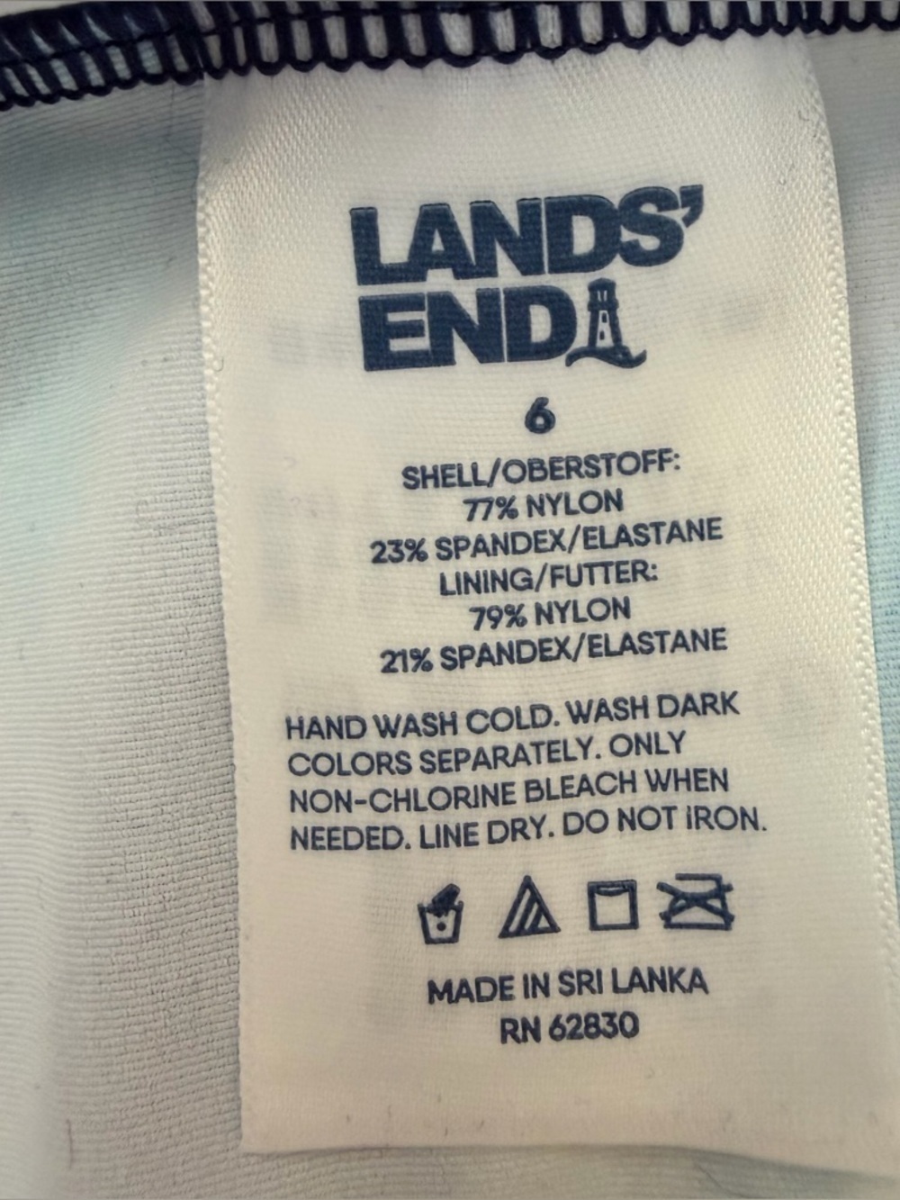 Lands End Modest Tankini Top - Picture 6 of 7